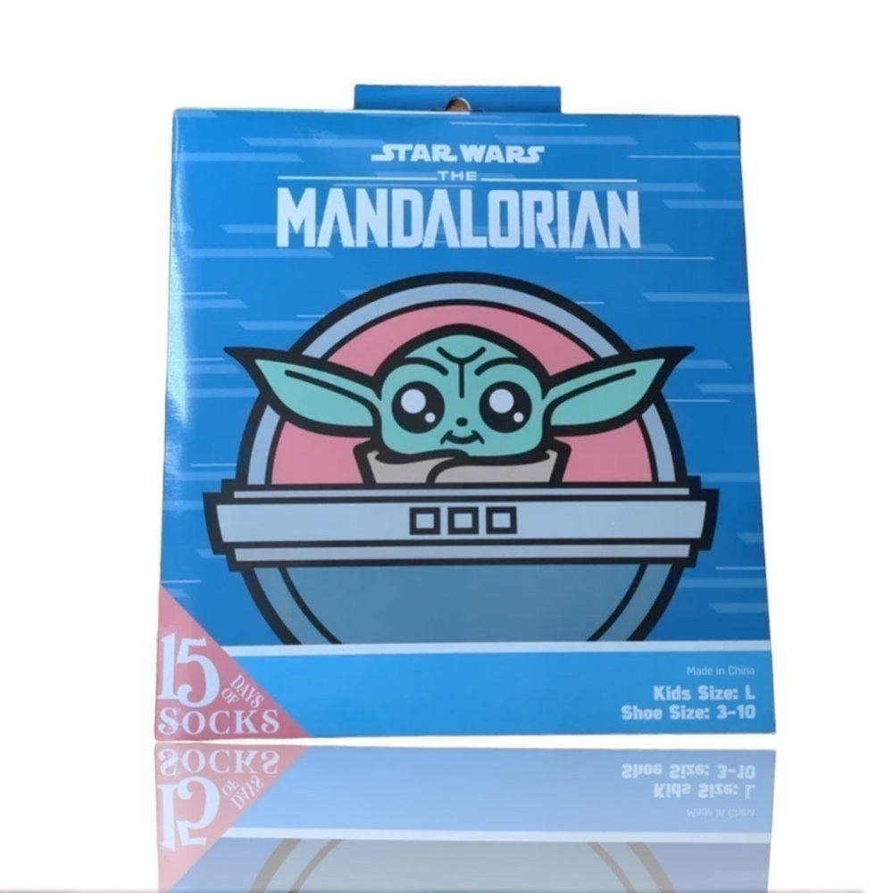 Stars wars mandalorian baby Yoda 15 days of socks countdown​​​